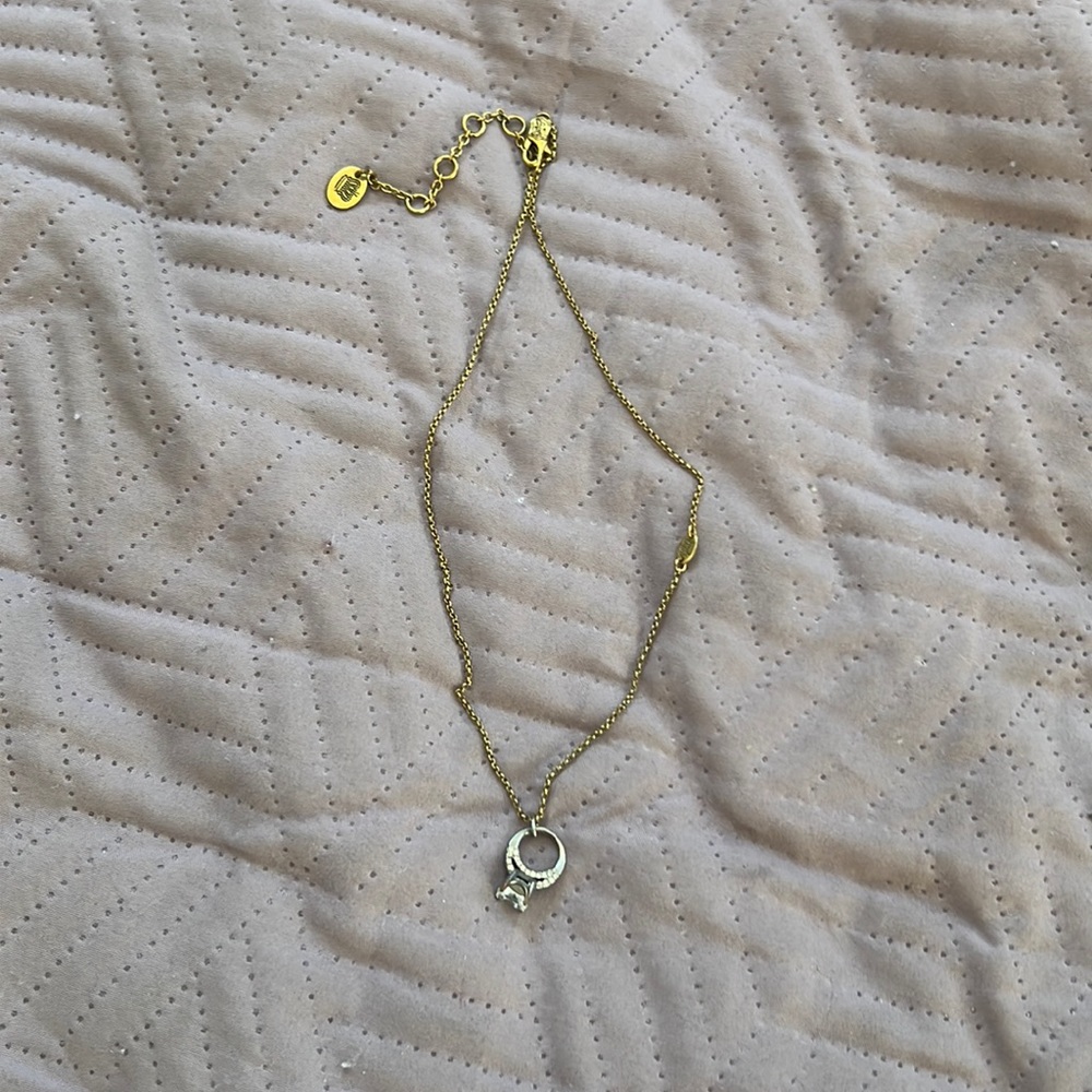 Juicy couture Diamond ring charm necklace.